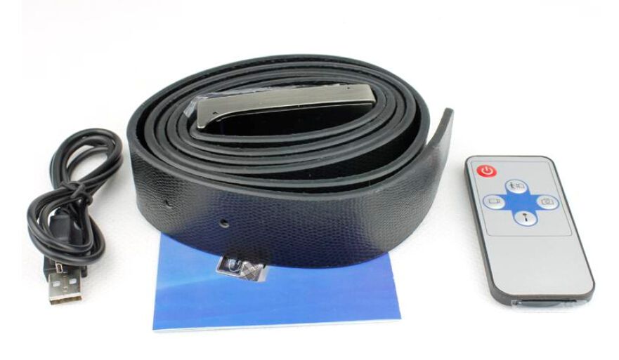 2019 720P Leather Belt Buckle SPY Hidden Camera DVR With Infrared Night