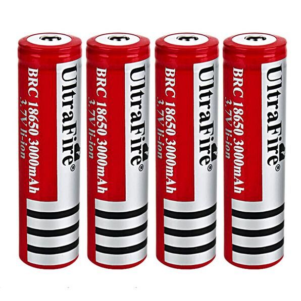 Ultrafire Battery Bateria 18650 3000mAhRed 3.7V Rechargeable Li Lon