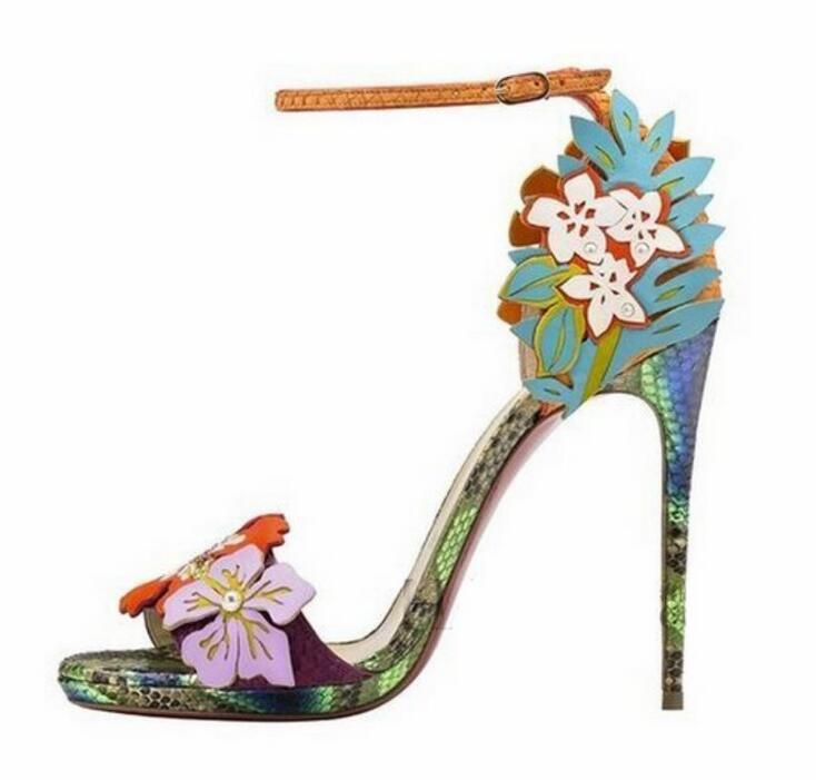 Sandalias Moda Zapatos 11cm Mujer Peep Toe Compre De Apliques thQrsdC