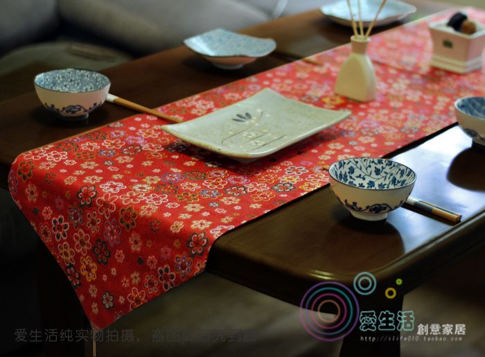Runners Rushed New Limited Tablecloth Handmade Chinese Japanese Runners Rushed New Limited Tablecloth Handmade Chinese Japanese Style Wedding Table Runner Red Embroidery Home Hotel Decoration Dining