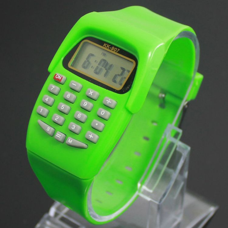 New Arrival Multifunction Watches 8 Digit Calculator Silicone Watches