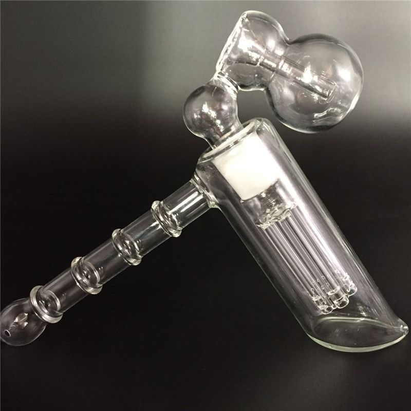 2020 Glass Hammer 6 Arm Tree Percolator Bubbler With Calabash Design