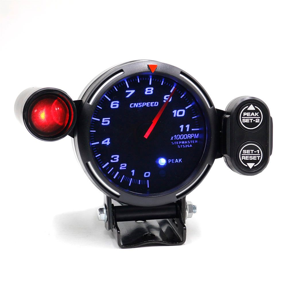 2019 CNSPEED 80mm RPM Tachometer Racing Meter Auto Gauge With Light Red