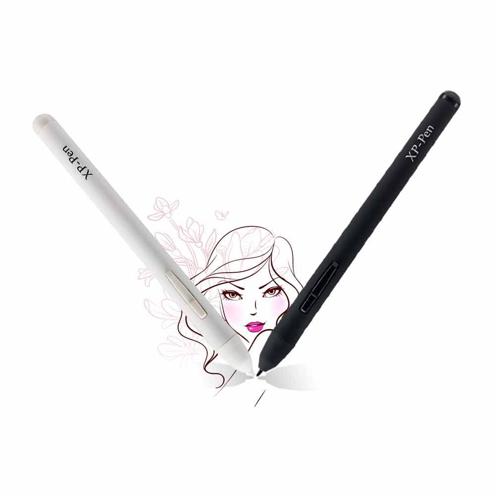 2018 xp pen tech pn01 battery free passive stylus 2048 level pressure sensitivity grip pen for star series with eraser 5x replacement nibs from svensu