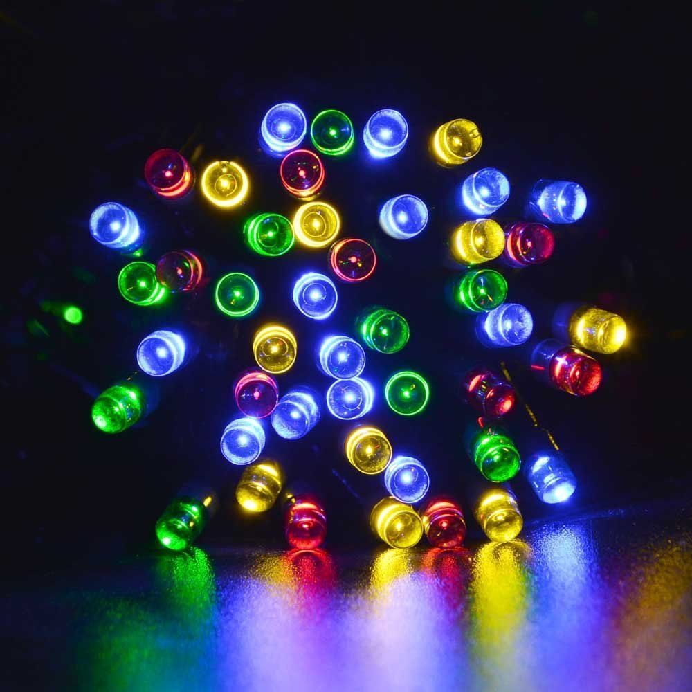 Best 12m 100leds Solar Led String Lights Fairy Outdoor Package Included 1 X Solar Panel 20 Cm Spike 100 Led String Fairy Multi Color Lights