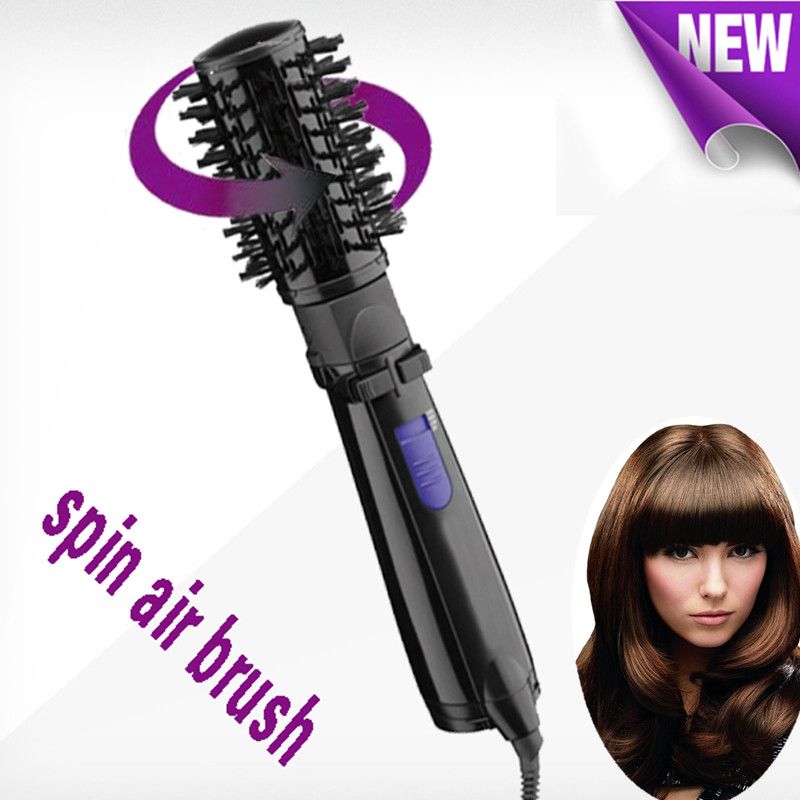 New Pro Hair Styler Roller Spin Air Brush Top Rotating Brush Ceramic
