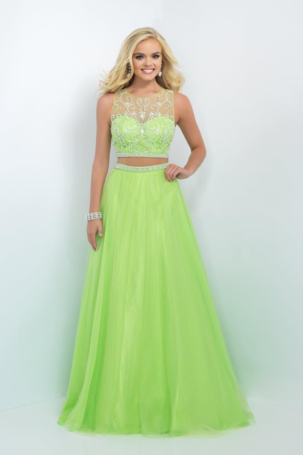 lime green prom dress