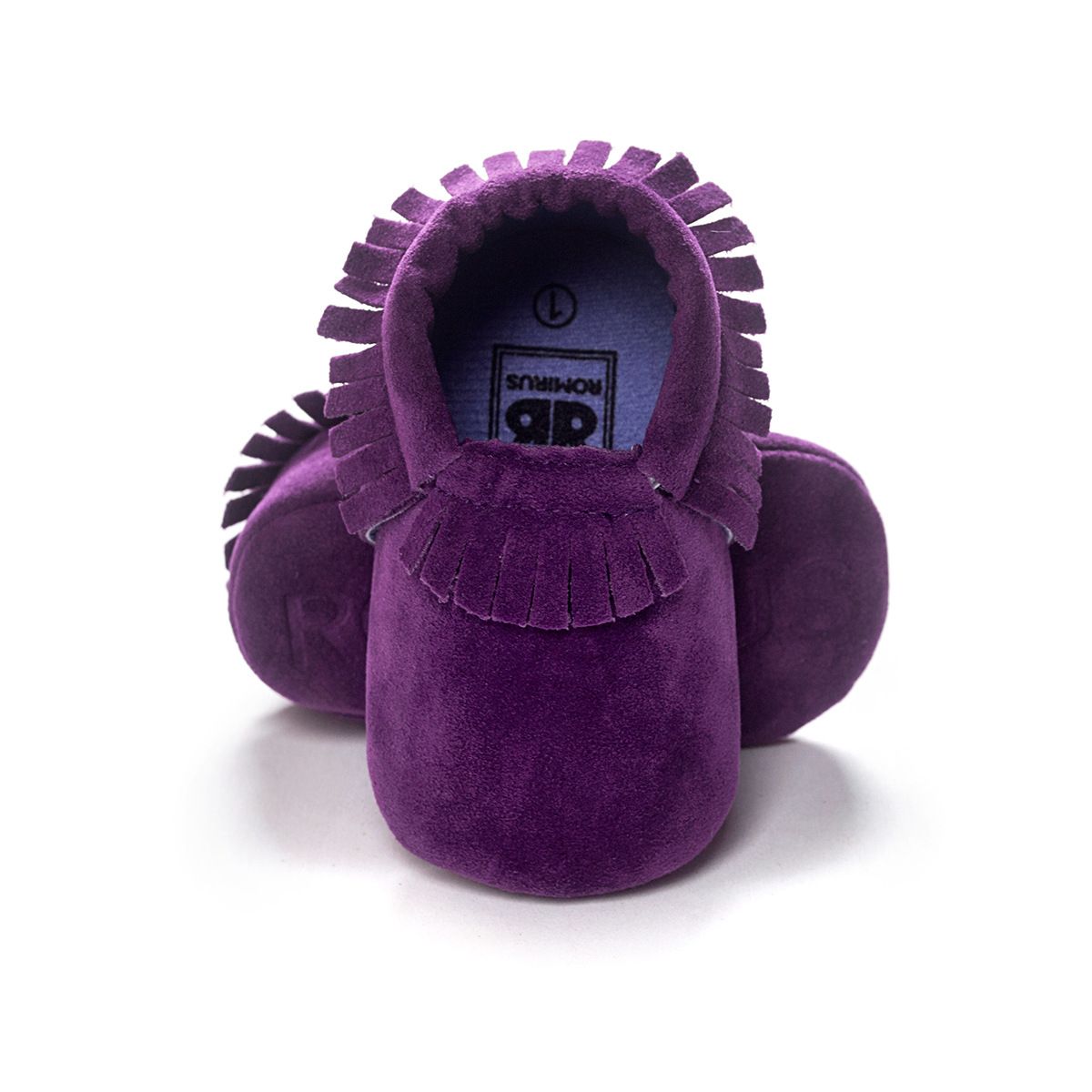 2016 Handmade Purple Baby Girl Shoes Soft Fringe Scrub Newborn First