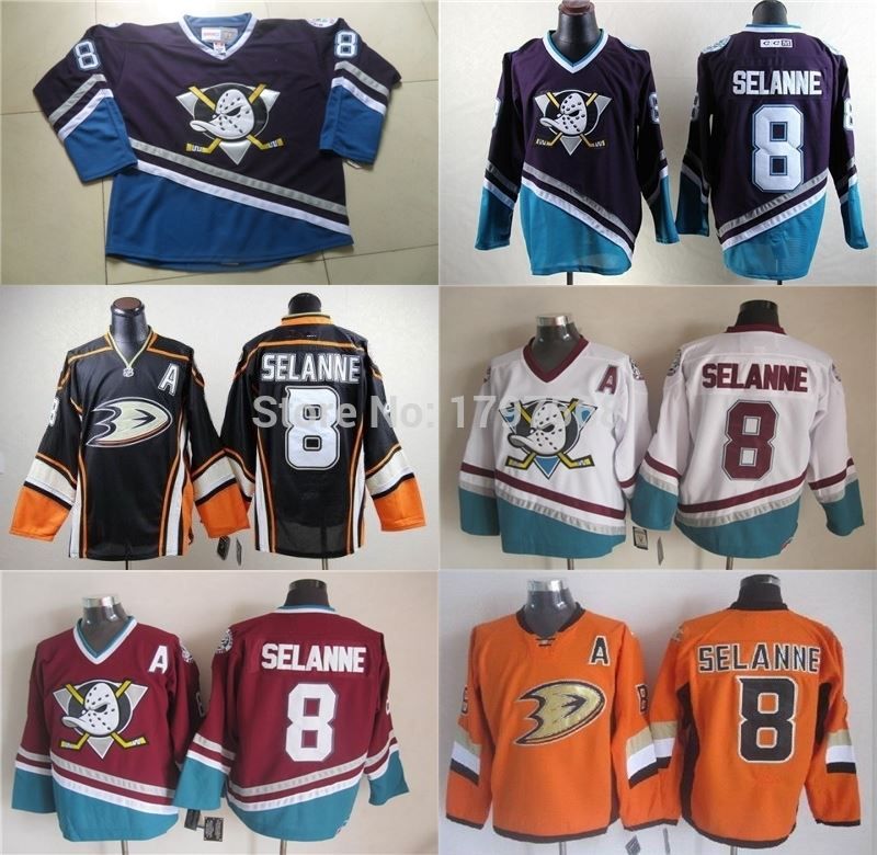 2019 Factory Outlet, Anaheim Ducks Jersey Selanne Purple Youth Mighty