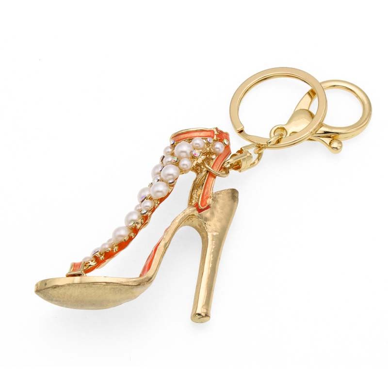 Fashion 3D Shoes Keychains Novelty High Heel Shoes Key Chains Purse