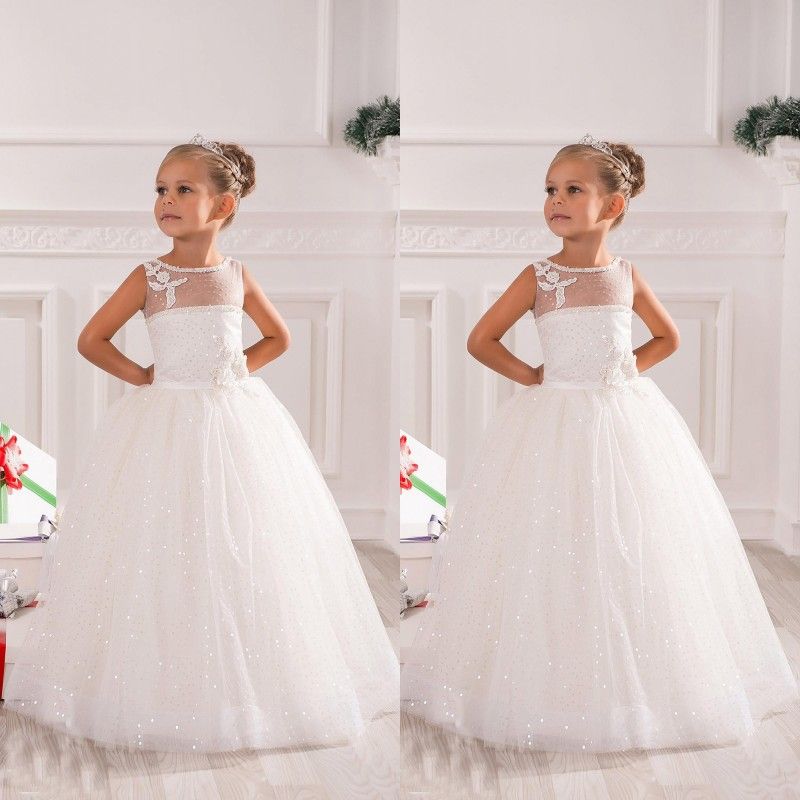 flower girl dresses with bling