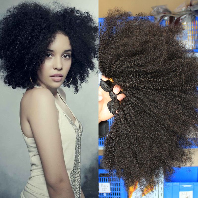 Grade 5A Full Cuticle Intact Virgin Kinky Curly Hair Mongolian