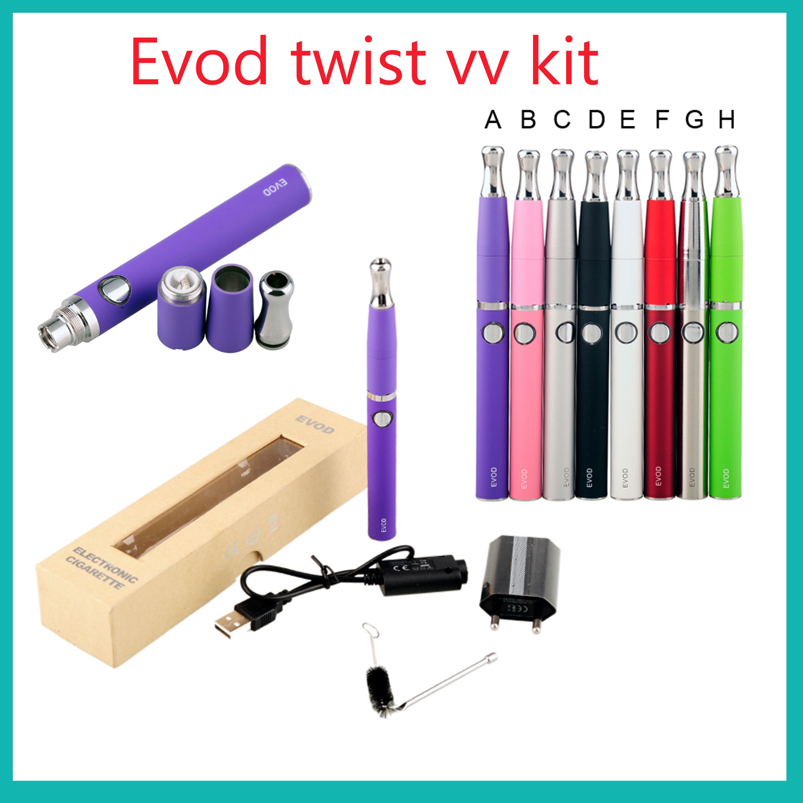 EVOD Twist VV Starter Kit With M7 Skillet Wax Vaporizer 650 900 1100mAh