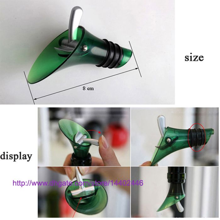 2020 White Red Wine Aerator Plug Cap Bottle Pourer Pour With Silicone