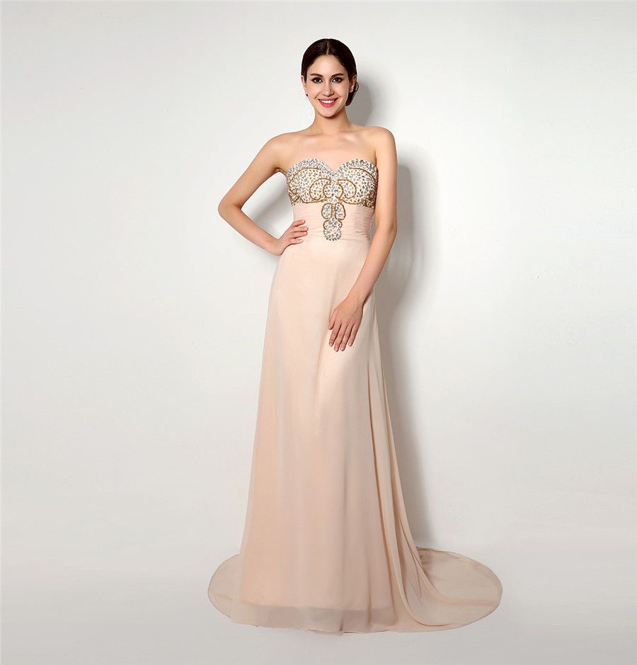 Champagne Dresses Under 100 7