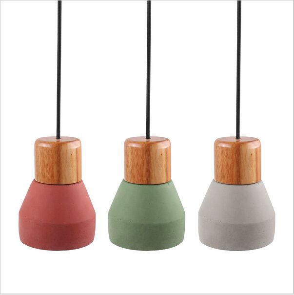 2018 New Design Nordic Minimalist Retro Wood Cement Pendant Light 2018 New Design Nordic Minimalist Retro Wood Cement Pendant Light E27 Lamp Base Industrial Loft Hanging Concrete Ac85 265v Vintage Lighting