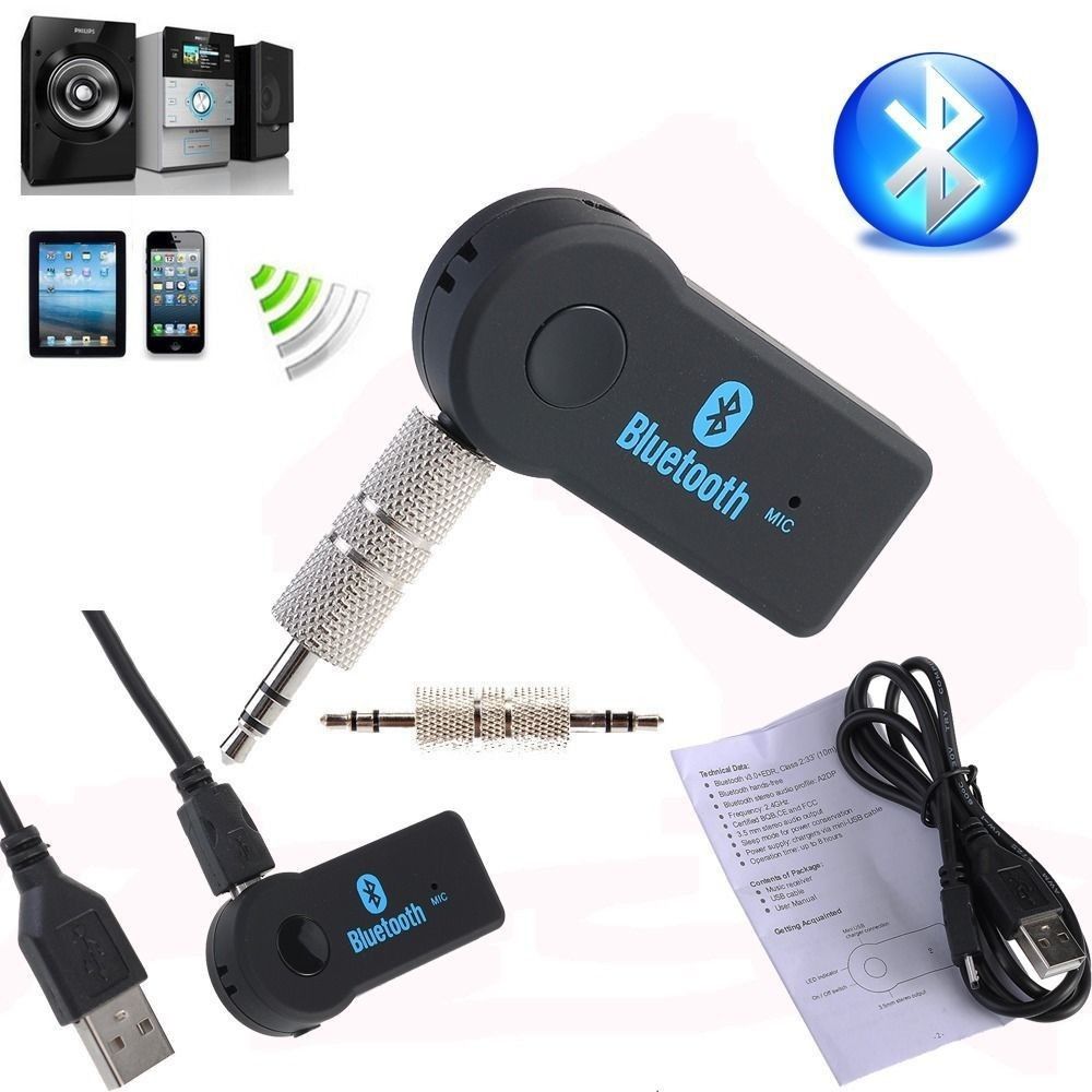 2019 Universal Wireless Bluetooth Car Kit 3.5mm Streaming ...
