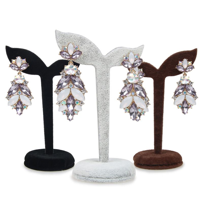 2021 Velvet Earring Display Stand Jewelry Displays Holder Stud Piercing