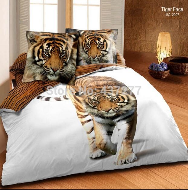 line Cheap 3d Oil Painting Cute Tiger White Cotton Bedding Set line Cheap 3d Oil Painting Cute Tiger White Cotton Bedding Set