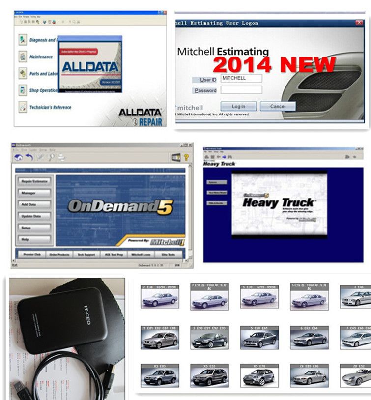 2016 Auto Diagnostic Software Alldata 10.53 + 2015 Mitchell On Demand