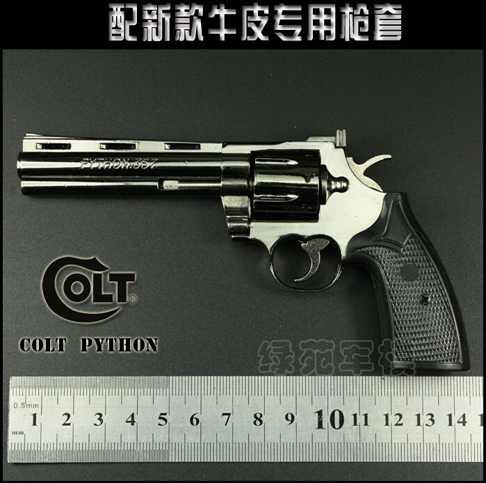2020 1:2.05 Full Metal Removable Colt Python Revolver Pistol Gun Model ...