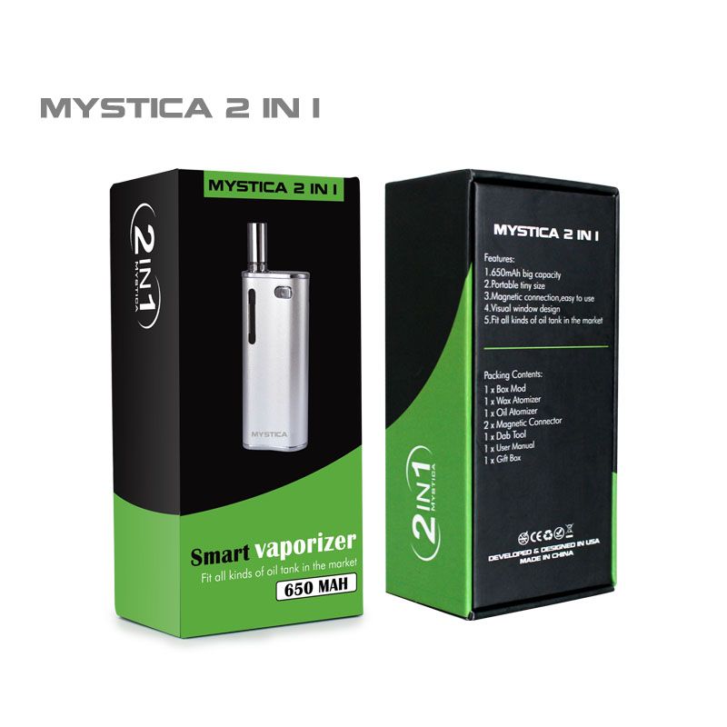 Original Mystica 2 In 1 Starter Kits 650mah Box Mod With