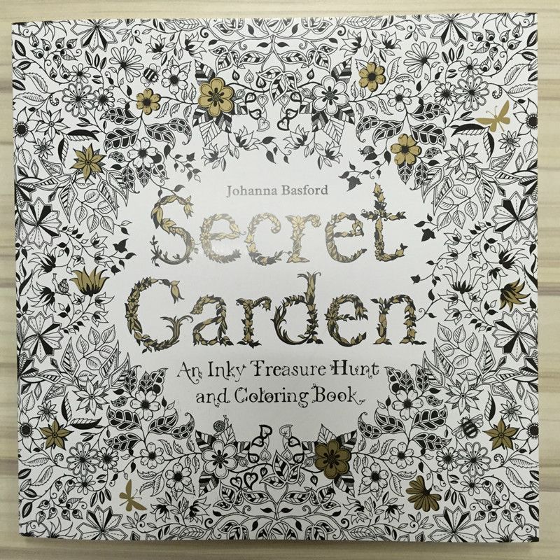 4 Design 24 Pages Inky Coloring Drawing Books Secret Garden Enchanted Forest Fantasy Dream Children Adult Graffiti Painting Book