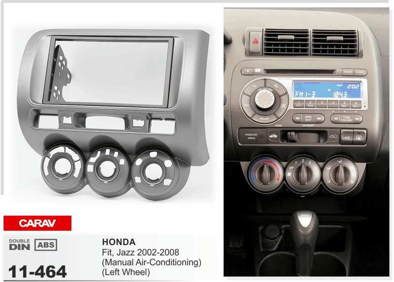Carav 11 464 Top Quality Radio Fascia For Honda Fit Jazzmanual Air