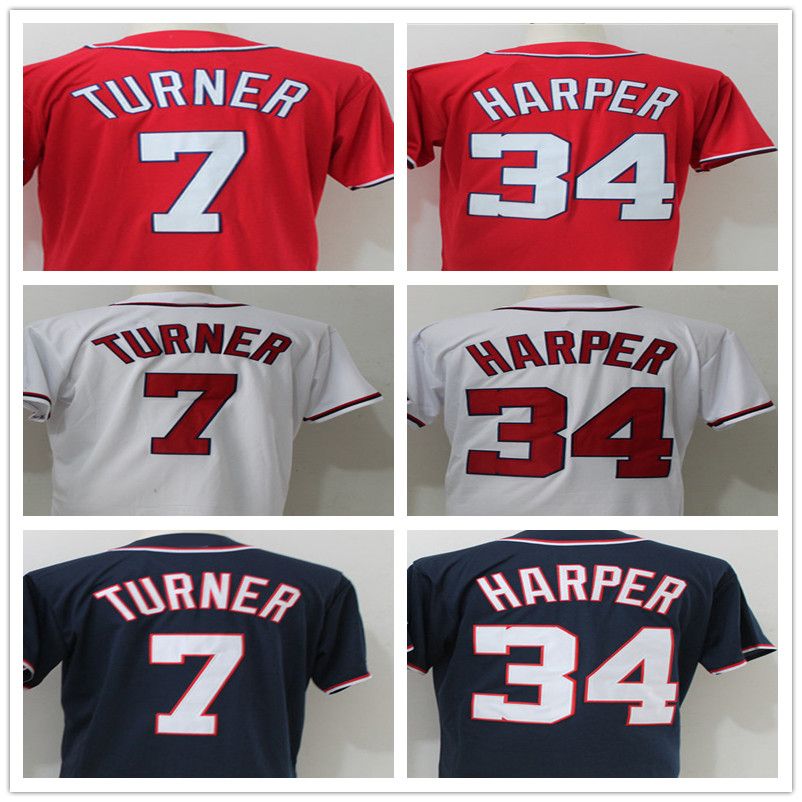 2020 34 Bryce Harper Jersey 7 Trea Turne Cool Base Jerseys Wholesale