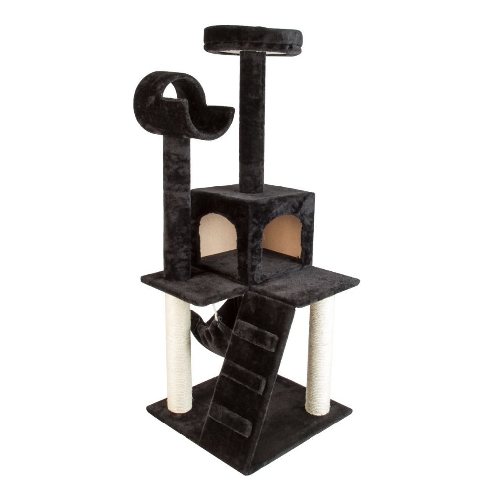 2019 Wholesale Brand New 51 Black Cat Tower Tree Deluxe Furniture