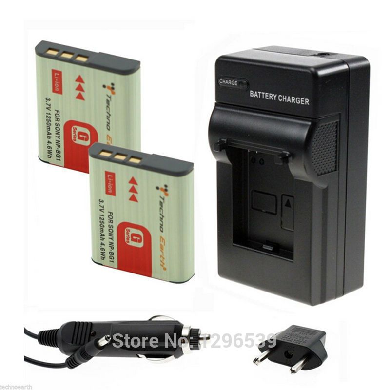 2020 2x1400mAh Li Ion Battery 3.7v Digital Batteries NP BG1 NP BG1