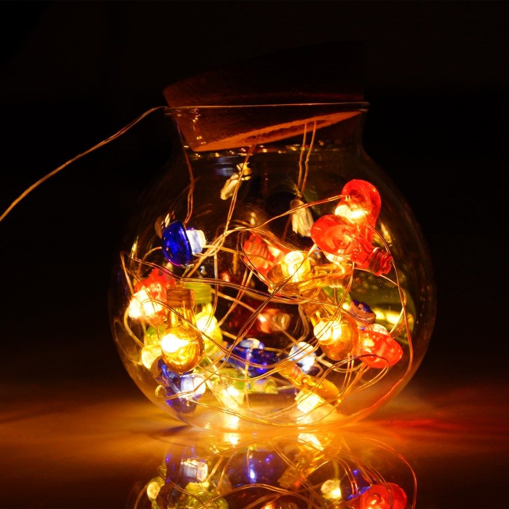 Usb Powered Led Ball String Light 6m 40 Colorful Lights Indoor Outdoor Decorative For Garden Party Xmas Tree Wedding Warm White