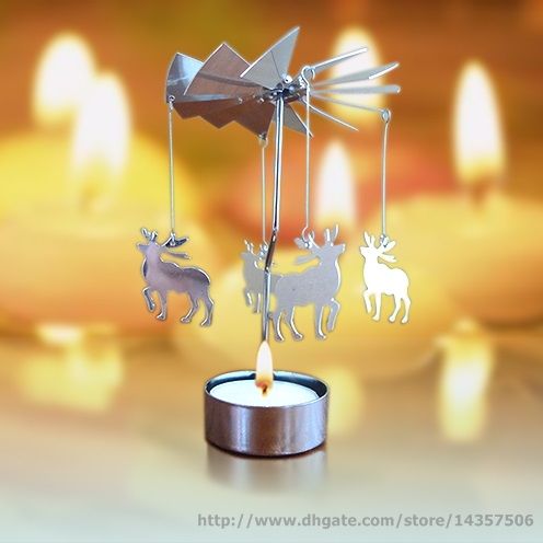 Rotating Spinning Tea Light Carousel Christmas Candle Holder New Rotating Spinning Tea Light Carousel Christmas Candle Holder New Year Xmas Gift Star Angel Heart Elk Candle Holder Lantern Candle Holder Lanterns From ... - Rotating Spinning Tea Light Carousel Christmas Candle Holder New