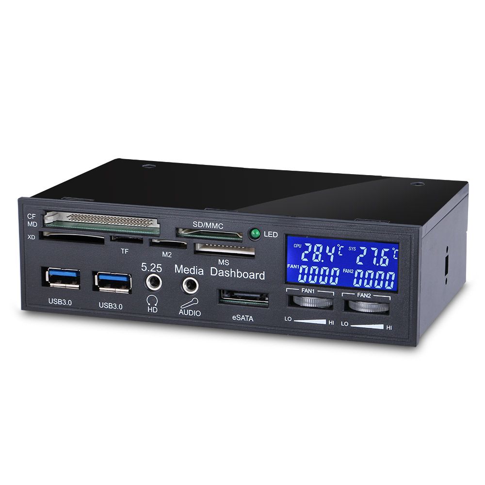 2019 Computer Case 5.25Inch Media Multi Functional Dashboard All In One