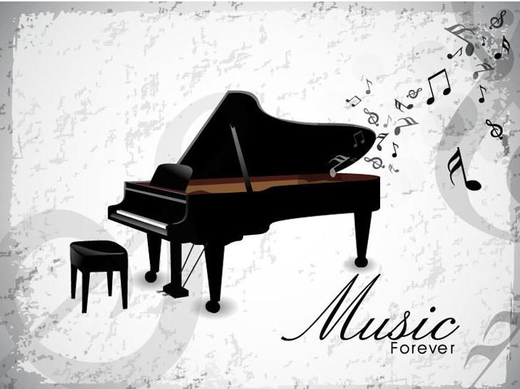 Großhandel Musik Für Immer Klavier Wand Kunst Wandbild Poster Dekor