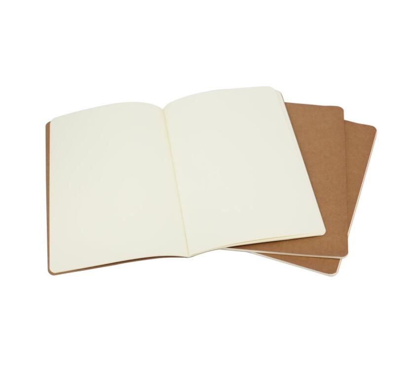 2020 Kraft Brown Unlined Travel Journals Notebook Soft Cover Notebooks