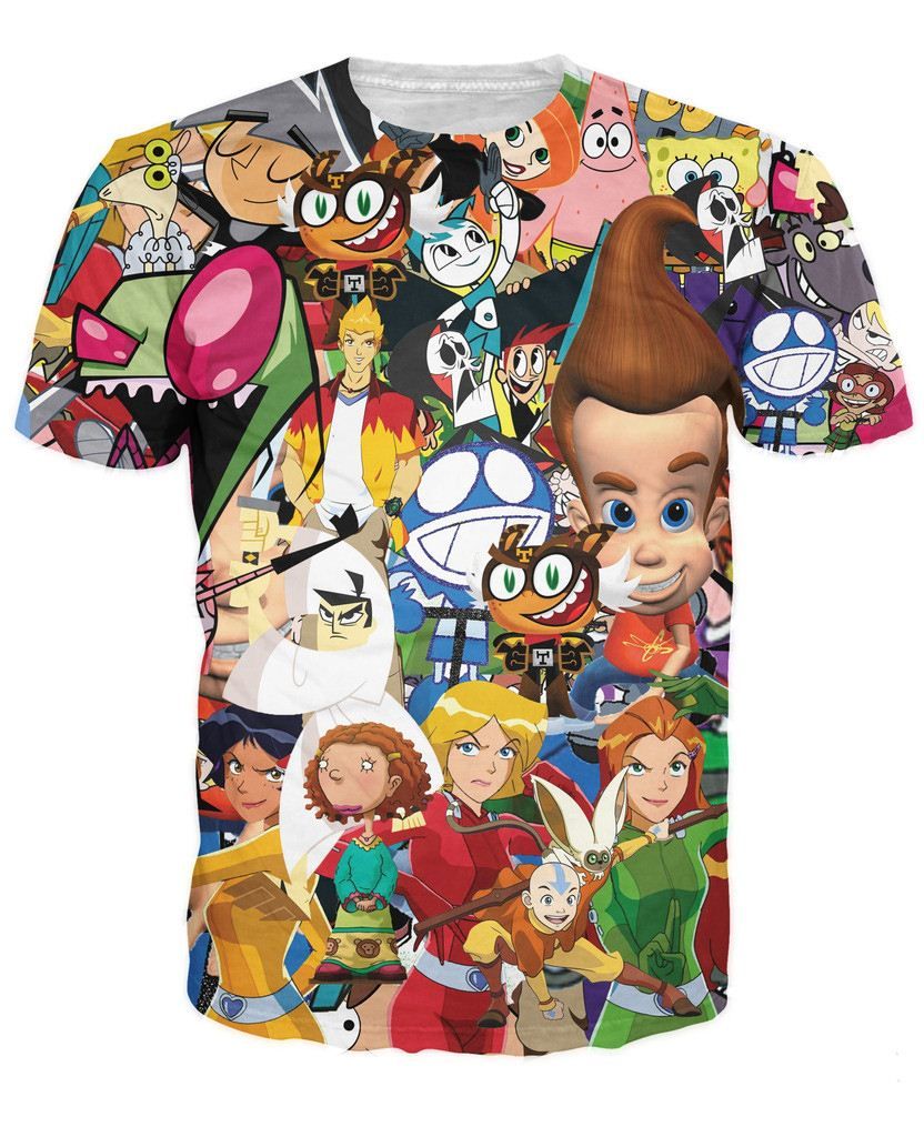 Totally 2000's TShirt Jimmy Neutron Totally Spies Danny Phantom