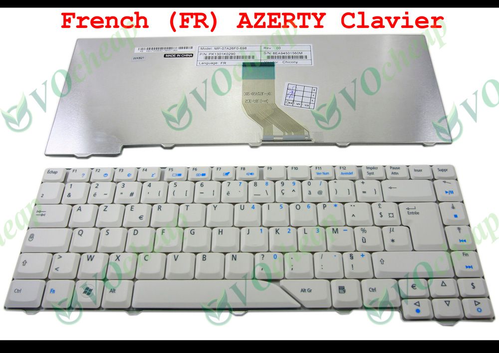 New FR French version keyboard ASUS Eee PC X101H X101CH with purple frame