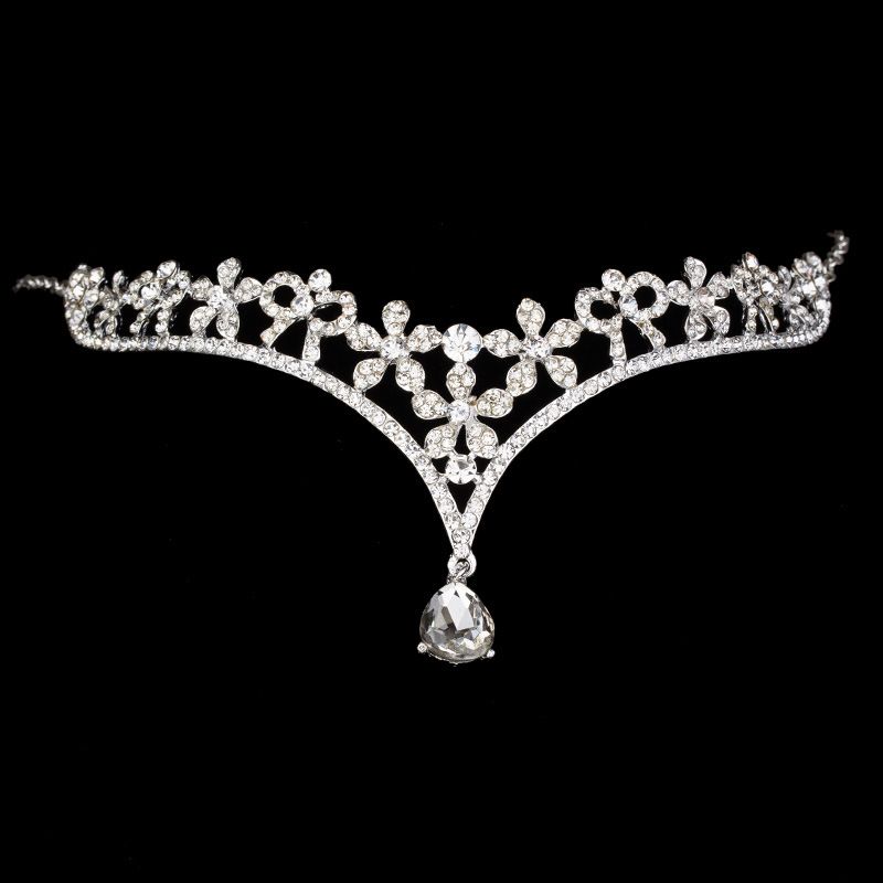2015 Hot Amazing Bride Crystal Forehead Decorative Fashion Jewelry Wedding Party Bridal Hair Accessories Wedding Headwear
