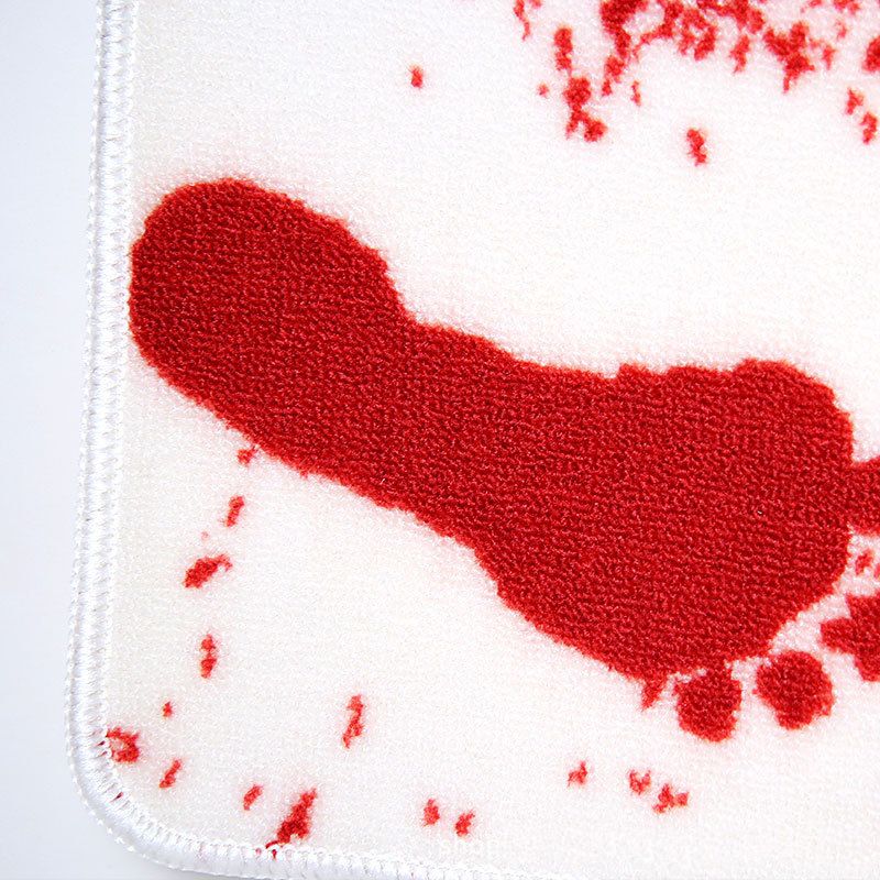 2019 Creative Blood Bath Mats Novelty Scary Blood Footprint