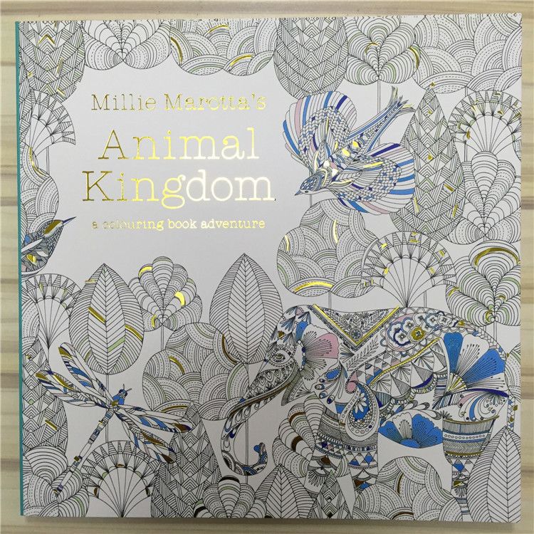 New Animal Kingdom Secret Garden An Inky Treasure Hunt And Coloring Book For Children Adult Relieve Stress Graffiti Painting Drawing Christmas