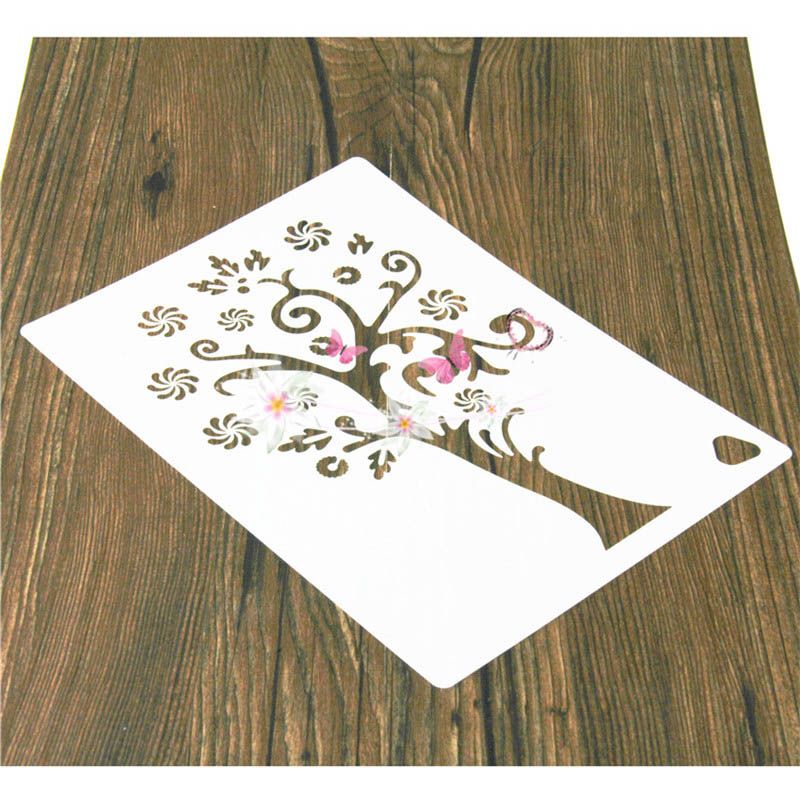 as Snow Tree Plastic Spray Cake Mold Strew P