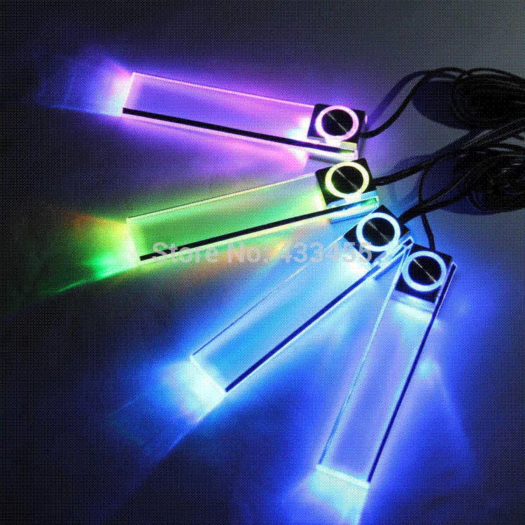 led mood lighting. multicolor automotive ambient light car led mood interior decorative lights foot styling dashboard accessories india lighting