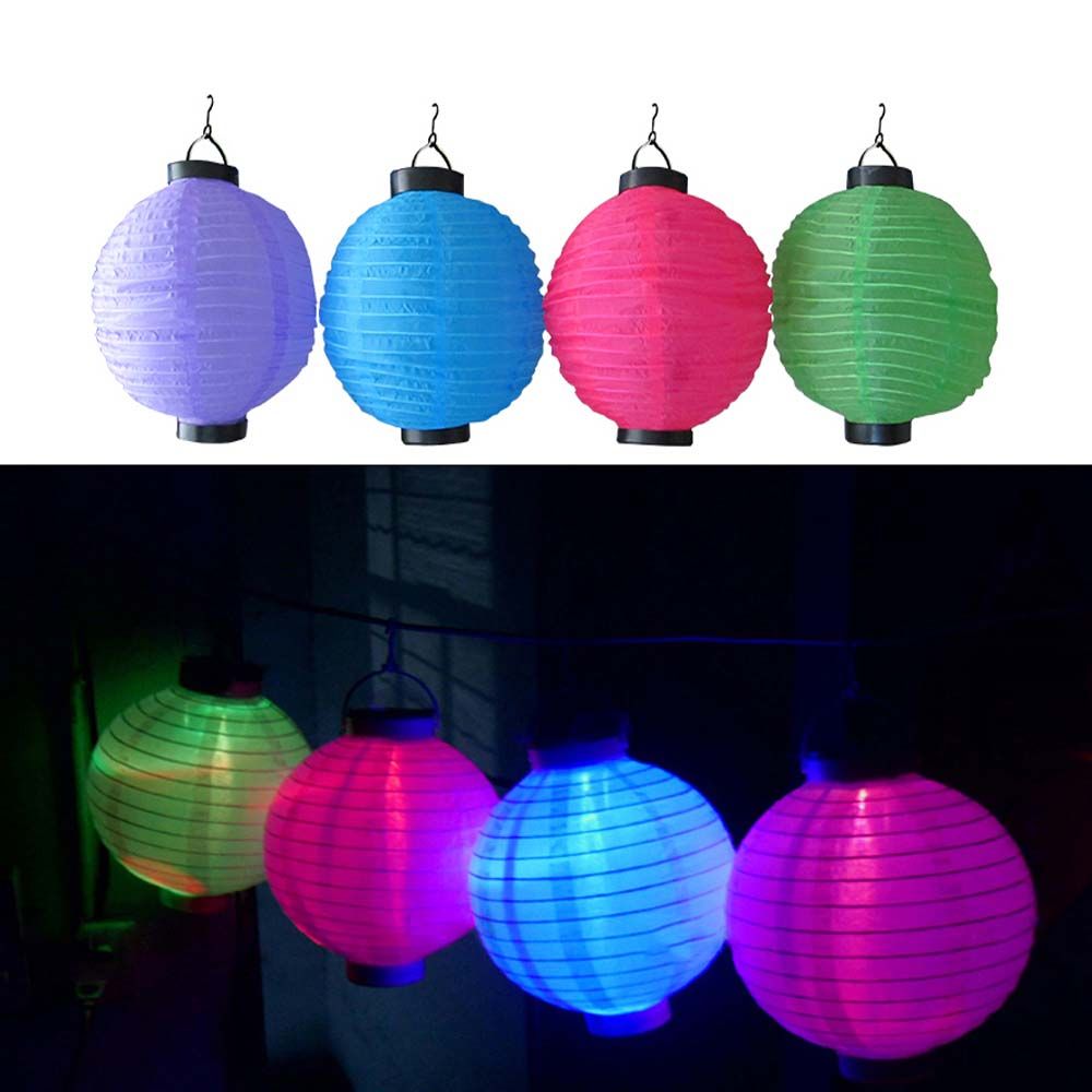 New 8 12 Led Solar Lanterns Chinese Lantern Lamps Lightled Light String For Wedding Yard Garden Park