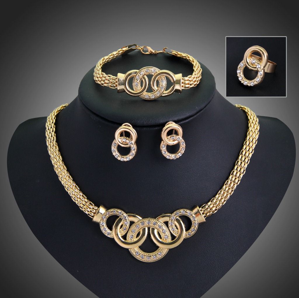 2019 2016 Fashion Wholesale African Costume Gold Plated Jewelry Sets/18K Gold Plated Fashion ...