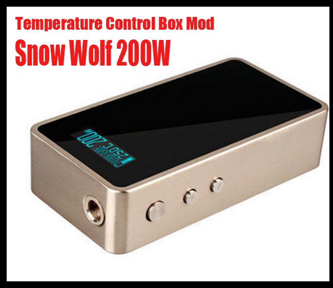 Genuine 200 Watt Sigelei Snow Wolf Snowwolf Box Mod 200W Temperature