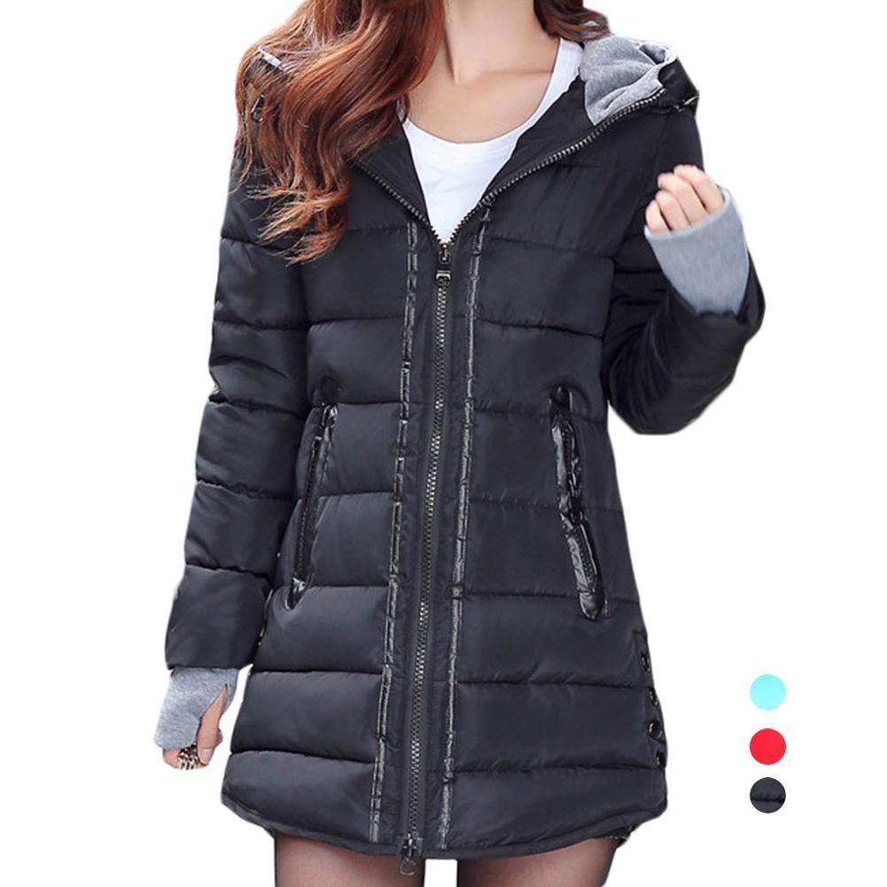 2019 S5Q Women'S Winter Casual Jacket Coat Hooded Thicken Slim Down Coat Winter Park AAAFQI From