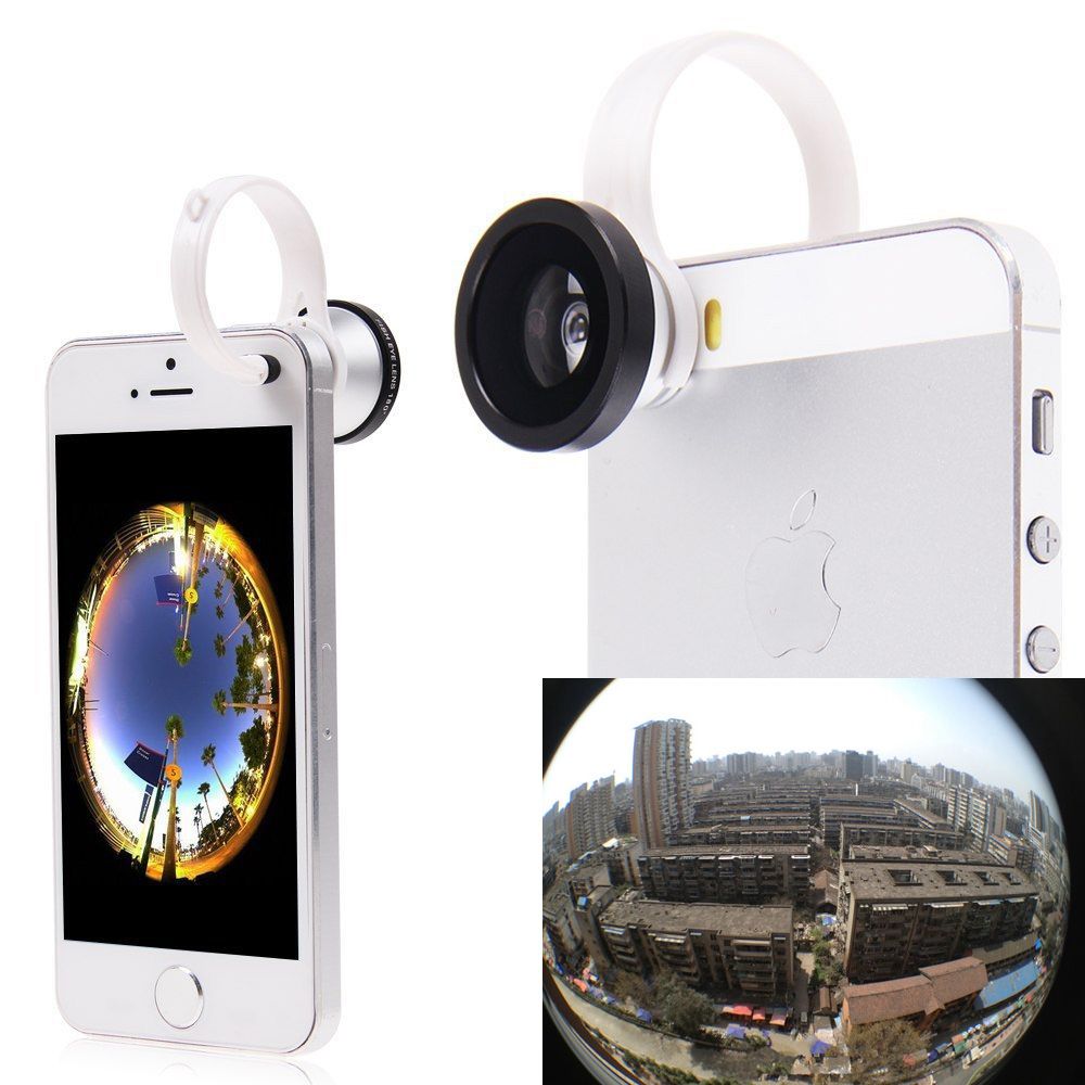 2019 Wholesale Universal 180 Circle Clip Fisheye Fish Eye Camera Lens
