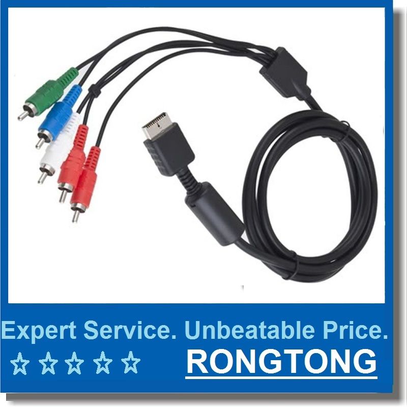 PS2 Component Cable HD RCA AV Video Audio Cable Cord For SONY
