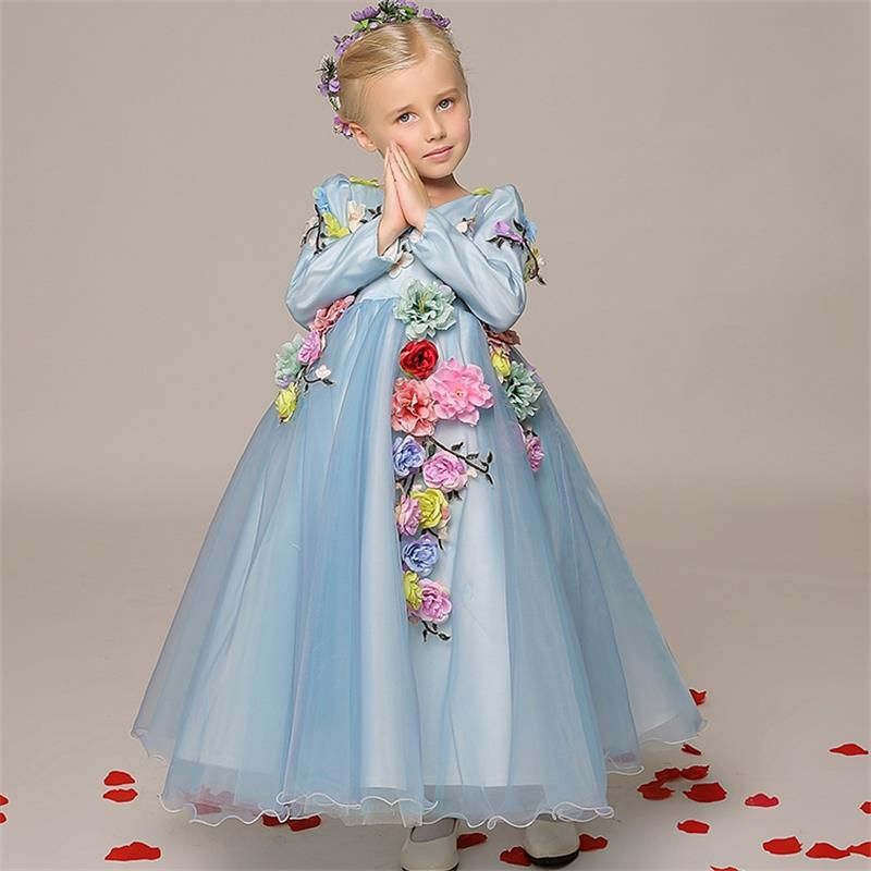 Light Blue Flower Girl Dresses